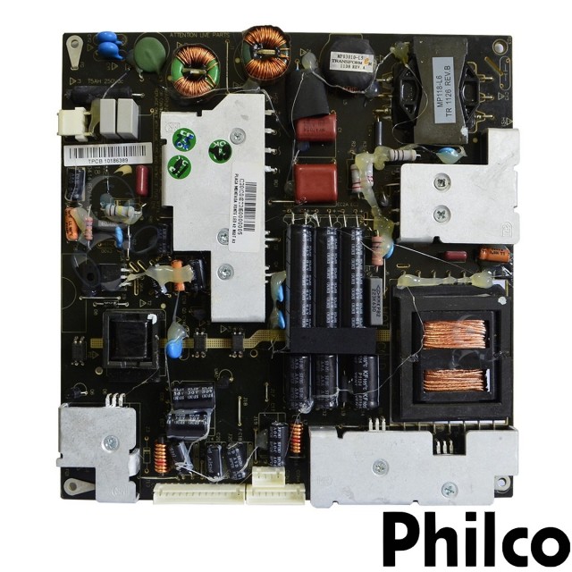 PLACA FONTE PHILCO PH42M LED A3  MP118FL Placa Fonte PHILCO www.soplacas.tv.br